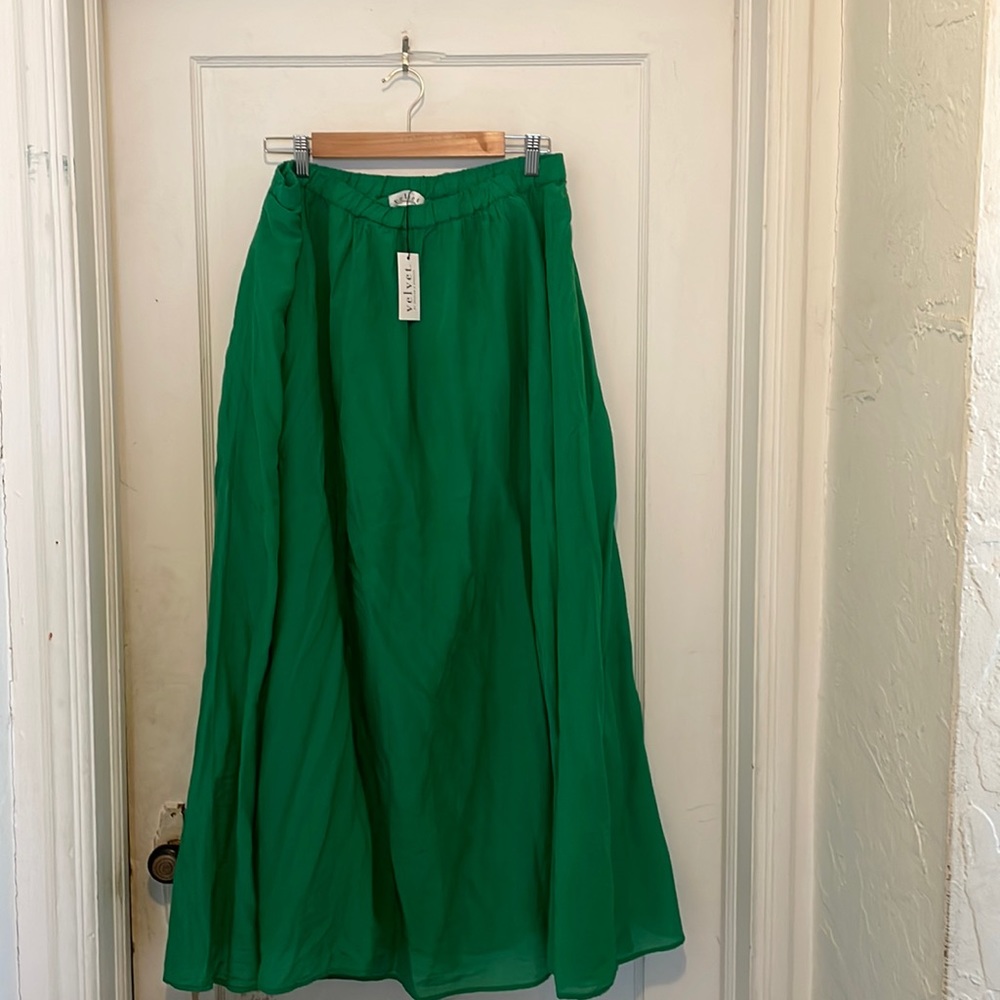 Velvet by Graham & Spencer skirt, xl, green, NWT